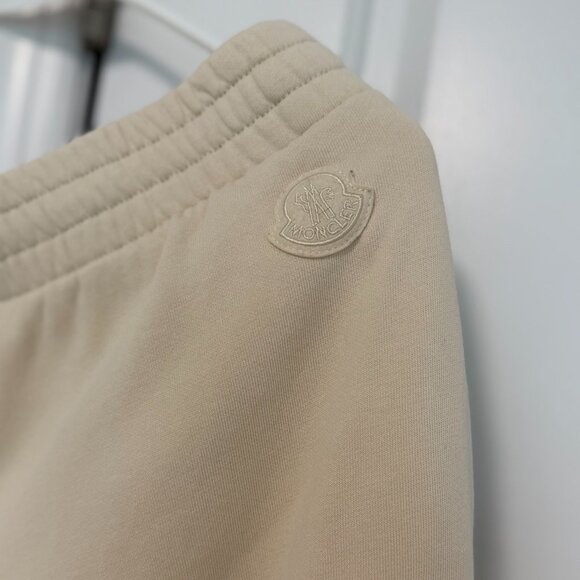 Moncler Beige Hoodie & Joggers Logo Lounge Set M | $1,250 Retail - Picture 15 of 16